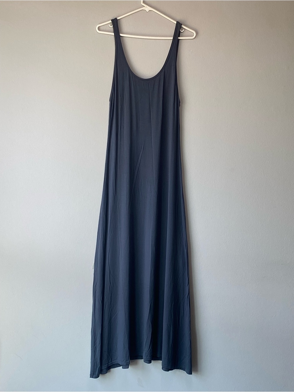 Hard Tail Black Scoop Neck Midi Dress